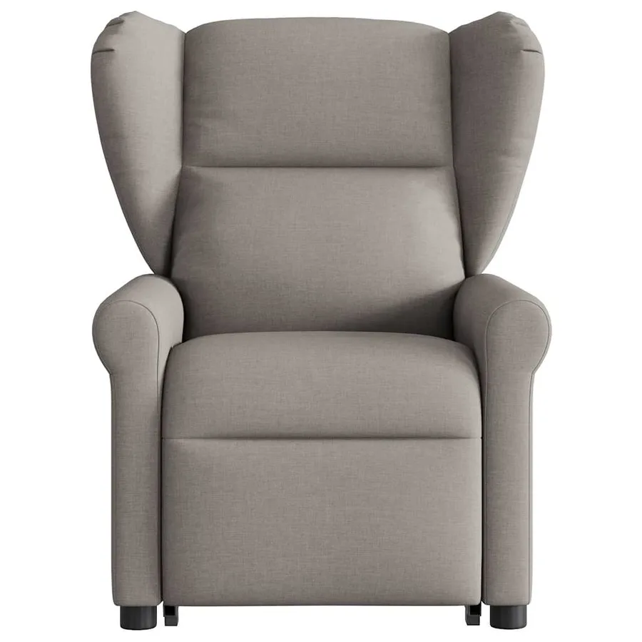 Fauteuil inclinable de massage Taupe Tissu - 4