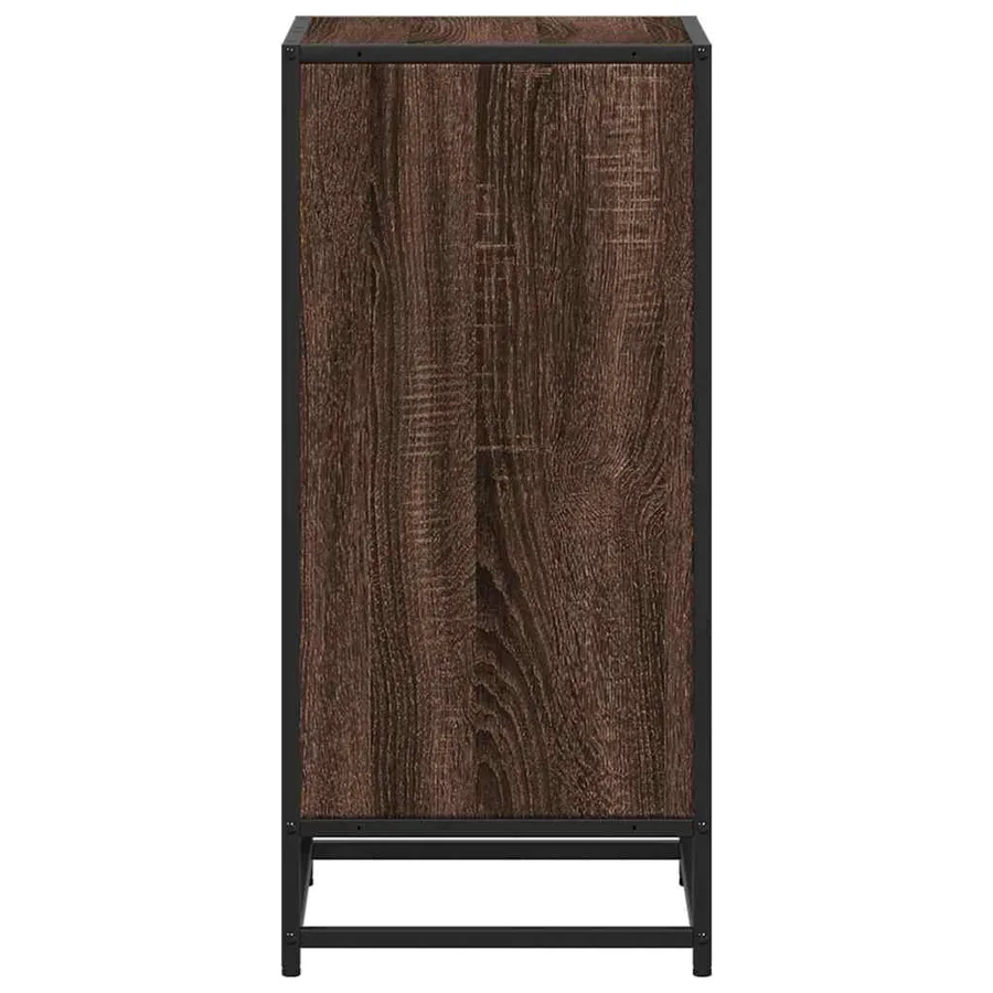 Bibliothèque chêne marron 40x35x76 cm bois d'ingénierie - 5