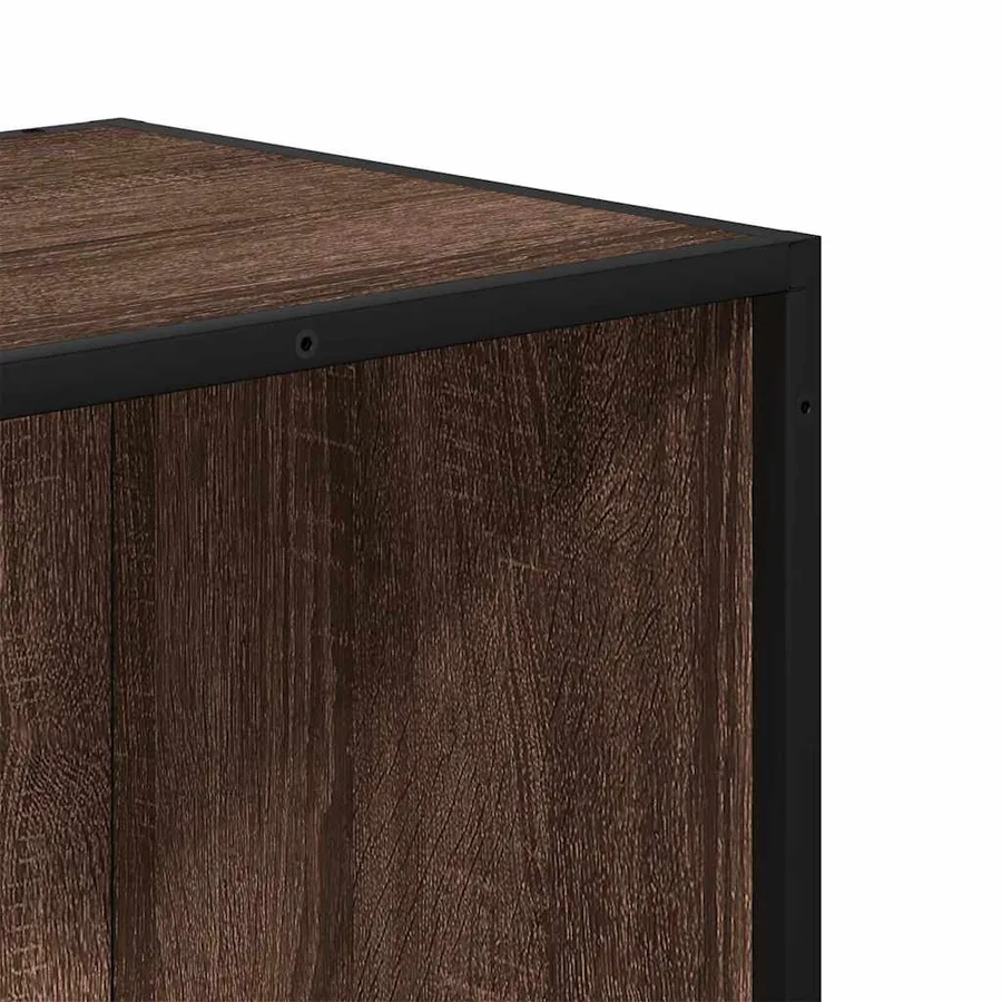 Bibliothèque chêne marron 40x35x76 cm bois d'ingénierie - 7