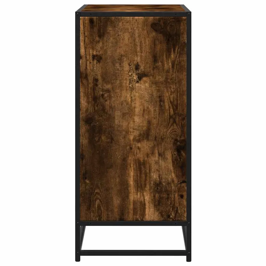 Buffet chêne fumé 68x35x76 cm bois d'ingénierie - 5
