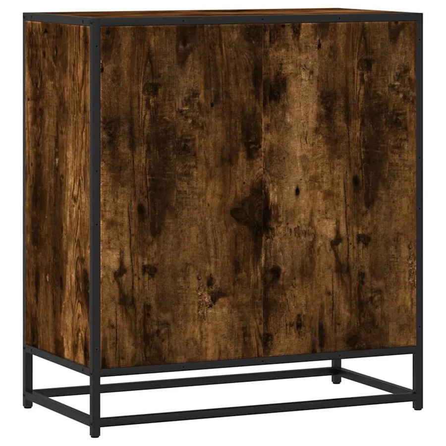Buffet chêne fumé 68x35x76 cm bois d'ingénierie - 6