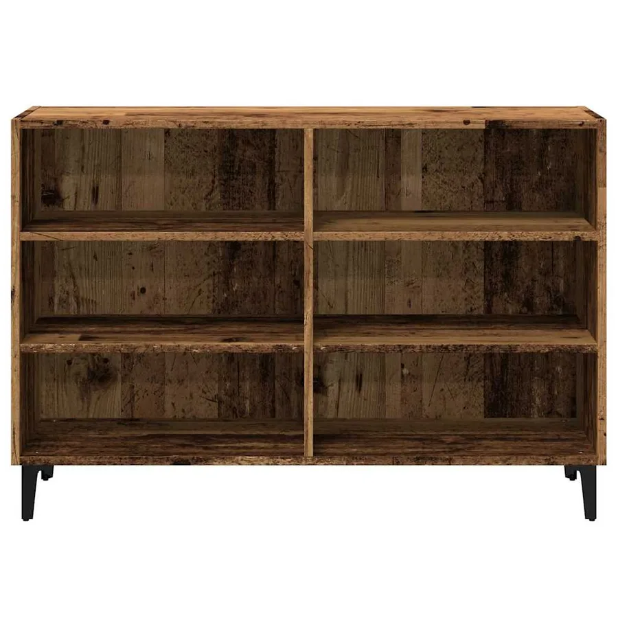 Buffet vieux bois 103,5x35x70 cm bois d'ingénierie - 5