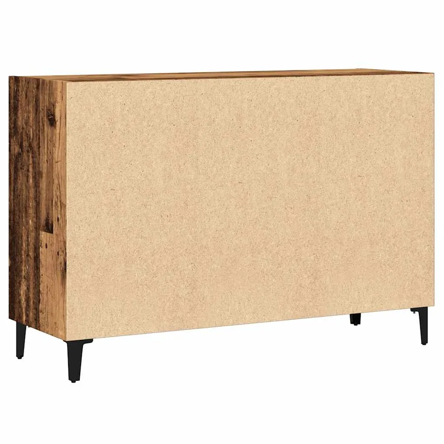 Buffet vieux bois 103,5x35x70 cm bois d'ingénierie - 7
