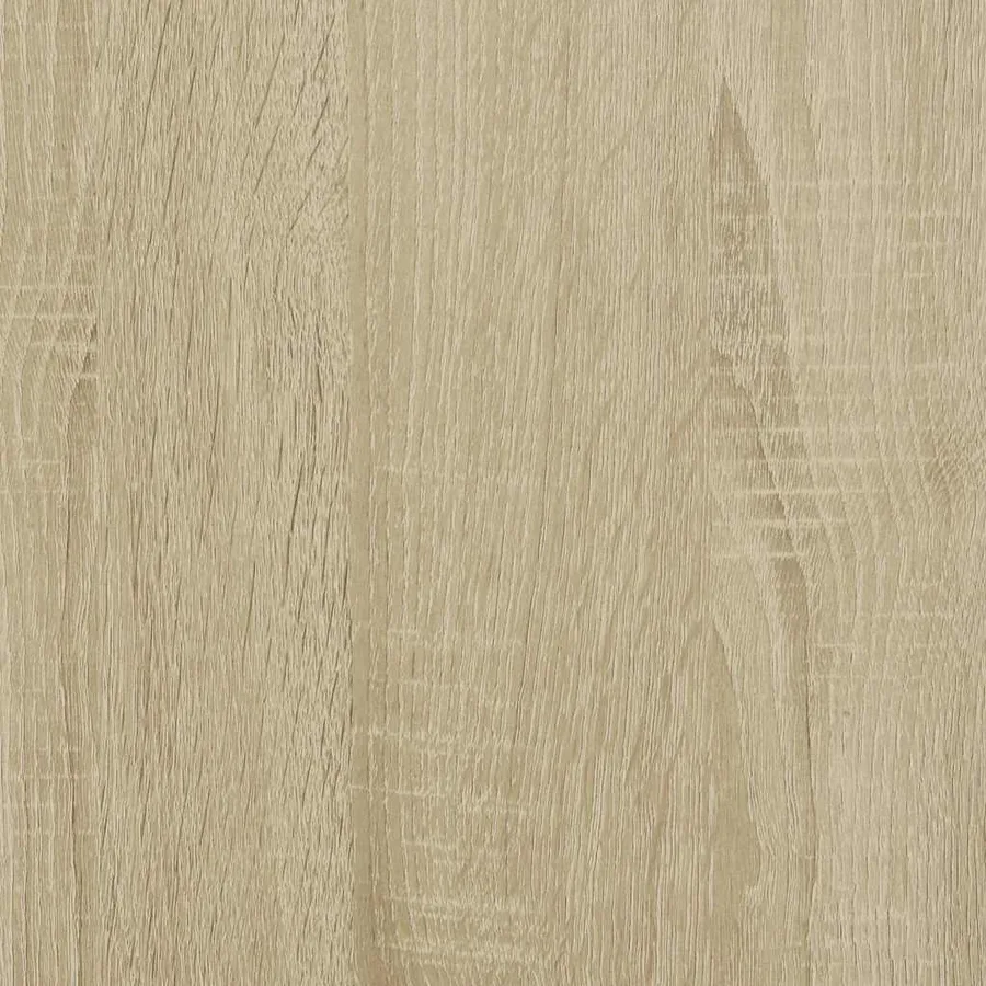 Meuble TV chêne sonoma 100x34,5x40cm bois d'ingénierie et métal - 9