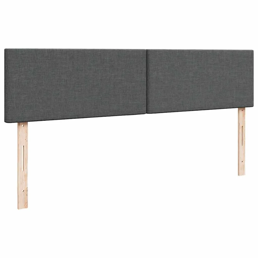 Lit ottoman avec matelas et LED Gris foncé 180x200 cm tissu - 10