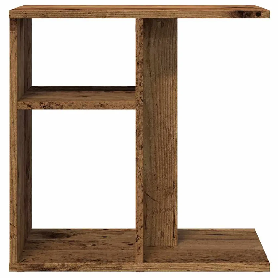 Table d'appoint vieux bois 50x30x50 cm bois d'ingénierie - 4