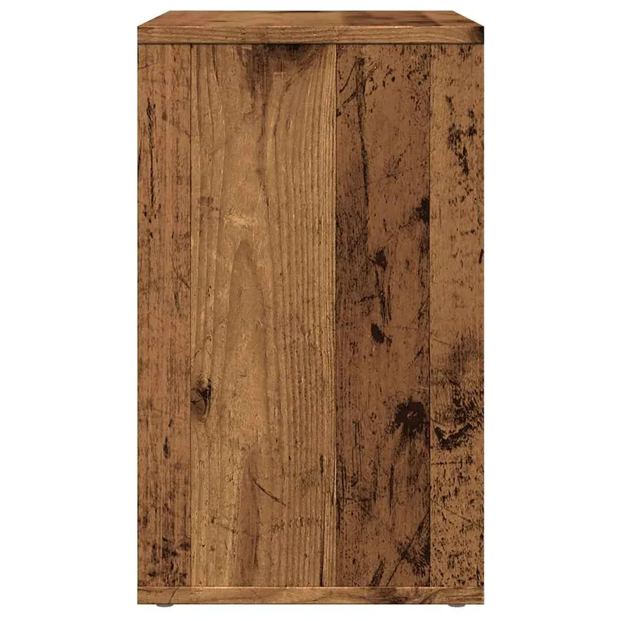 Table d'appoint vieux bois 50x30x50 cm bois d'ingénierie - 5
