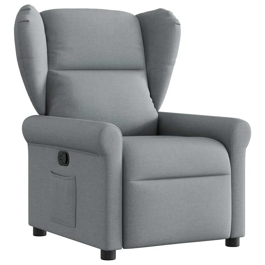 Fauteuil inclinable Gris clair Tissu - 2