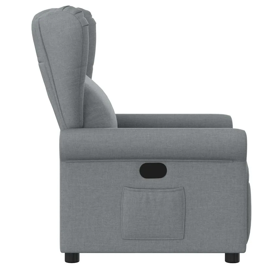Fauteuil inclinable Gris clair Tissu - 4