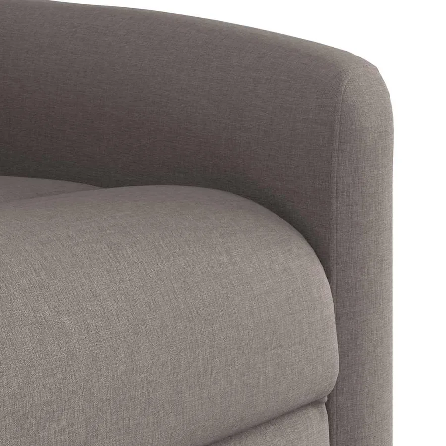 Fauteuil de massage inclinable électrique Taupe Tissu - 11