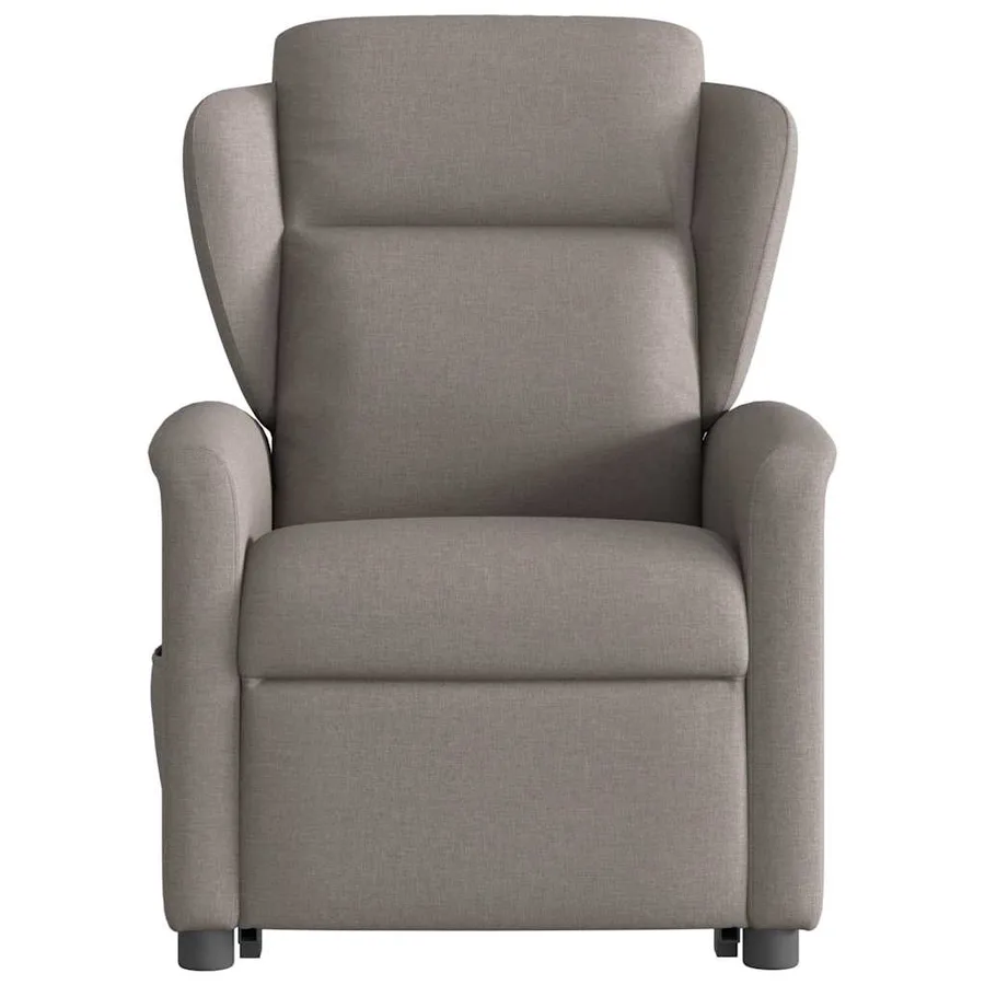 Fauteuil inclinable de massage électrique Taupe Tissu - 5