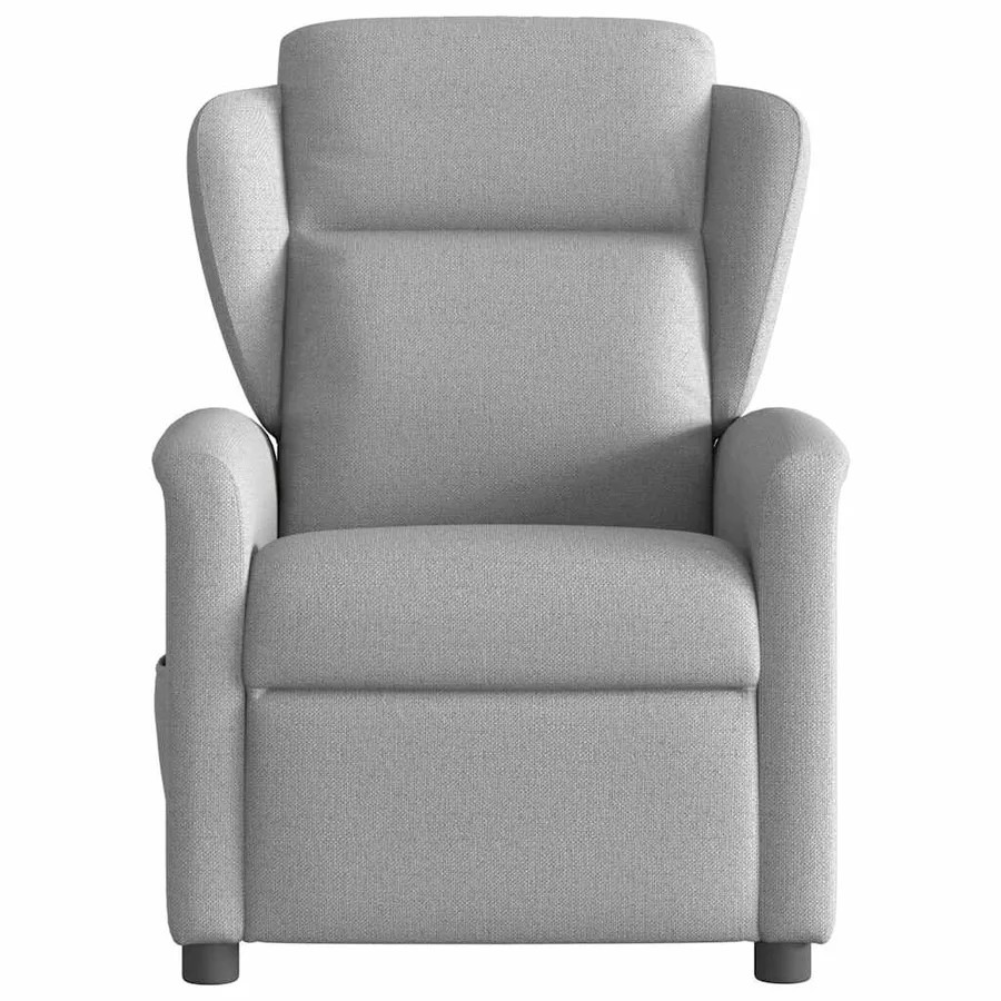 Fauteuil de massage inclinable électrique gris nuage tissu - 5