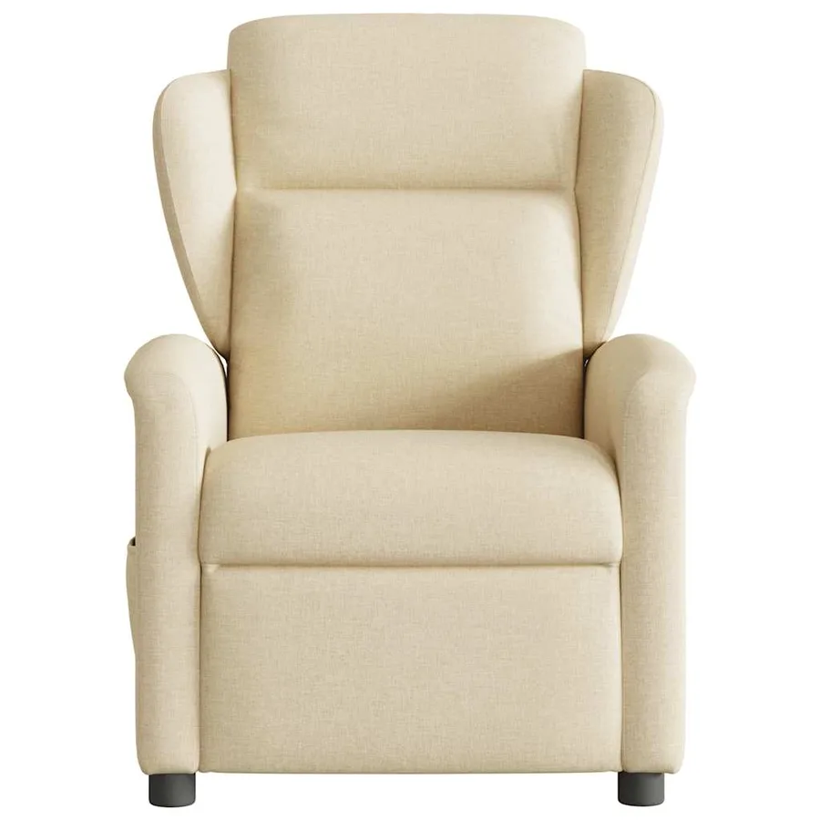 Fauteuil inclinable Crème Tissu - 3