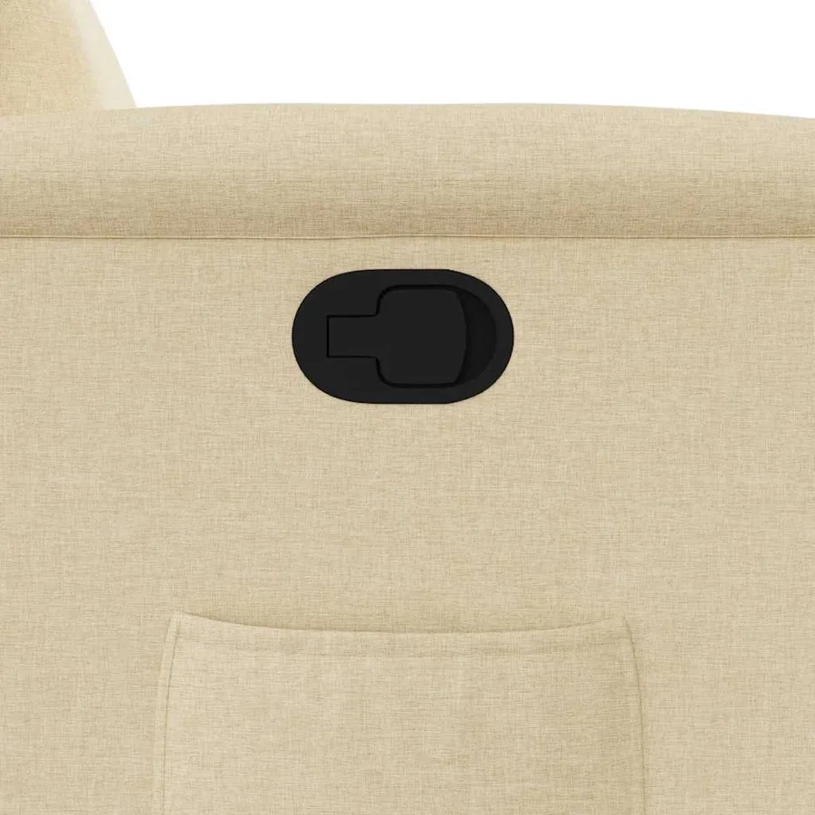 Fauteuil inclinable Crème Tissu - 9