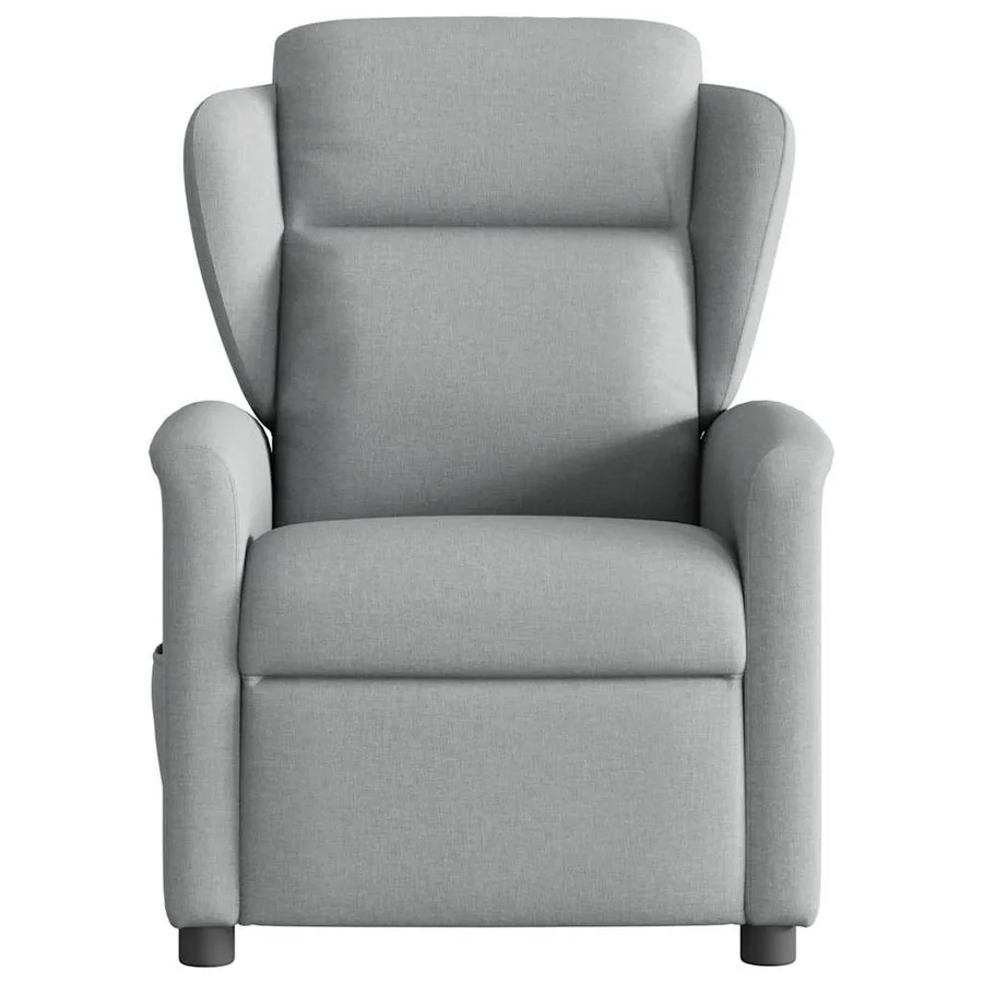 Fauteuil de massage inclinable Gris clair Tissu - 3