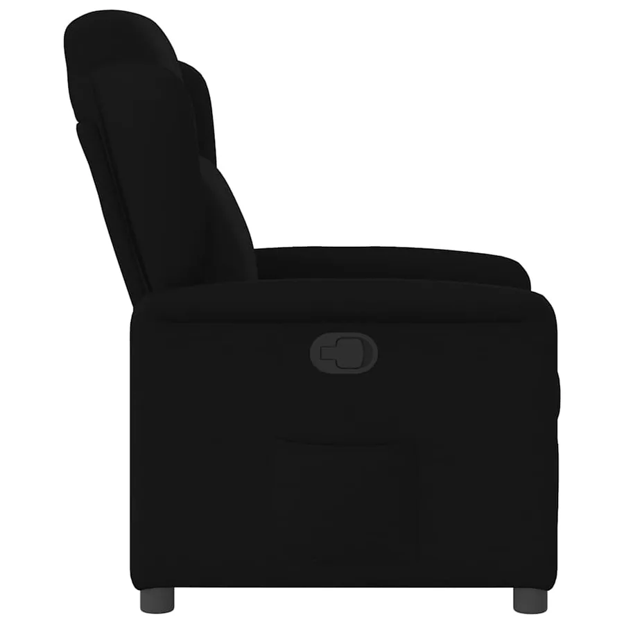 Fauteuil inclinable Noir Tissu - 4