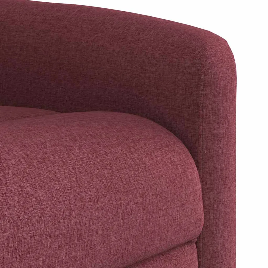 Fauteuil de massage inclinable électrique Rouge bordeaux Tissu - 11