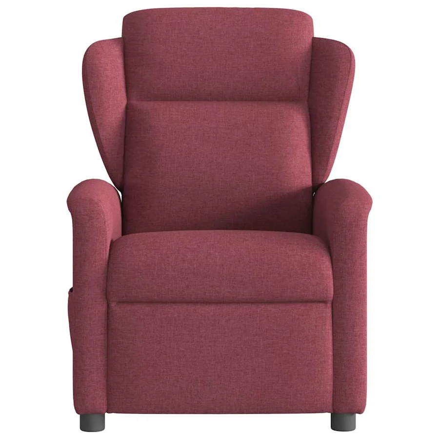 Fauteuil de massage inclinable électrique Rouge bordeaux Tissu - 5
