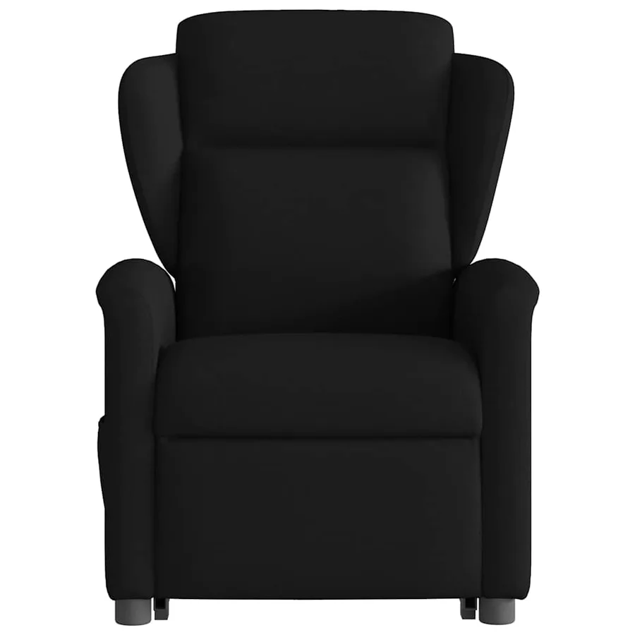 Fauteuil de massage inclinable Noir Tissu - 5