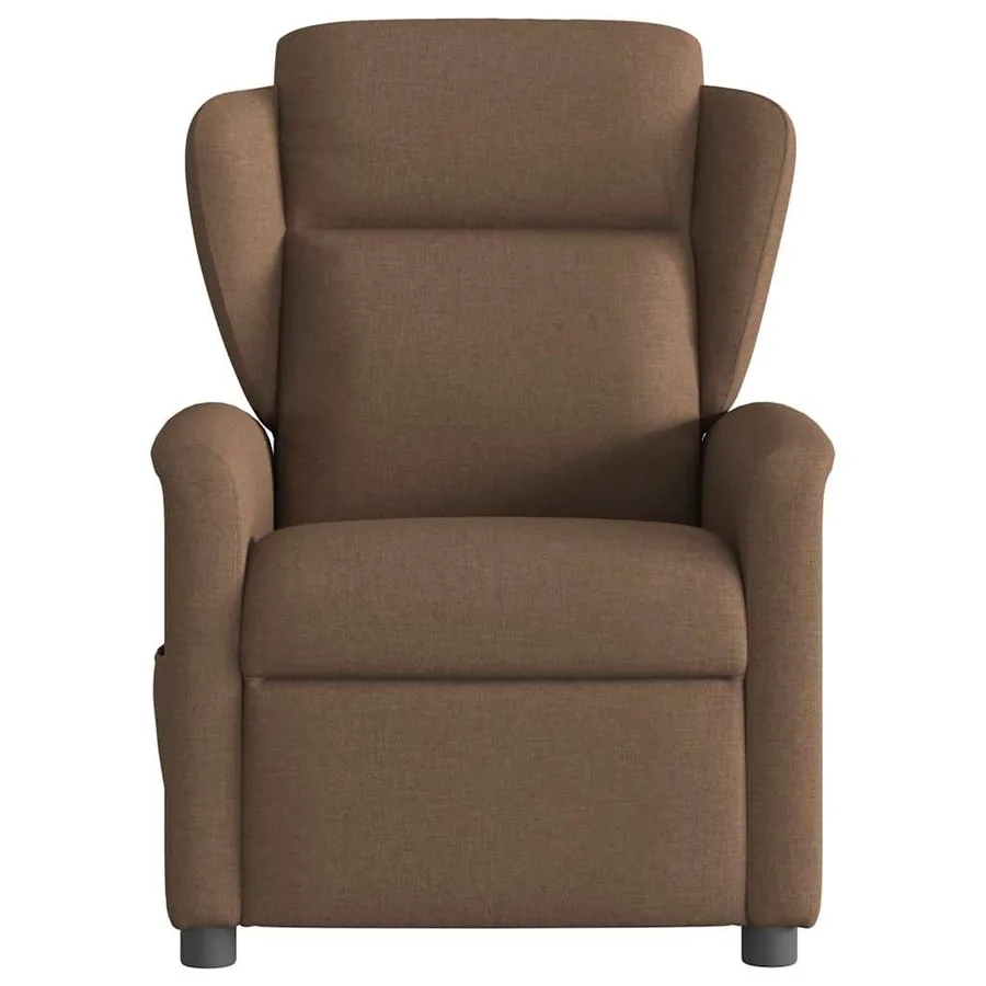Fauteuil de massage inclinable Marron Tissu - 3