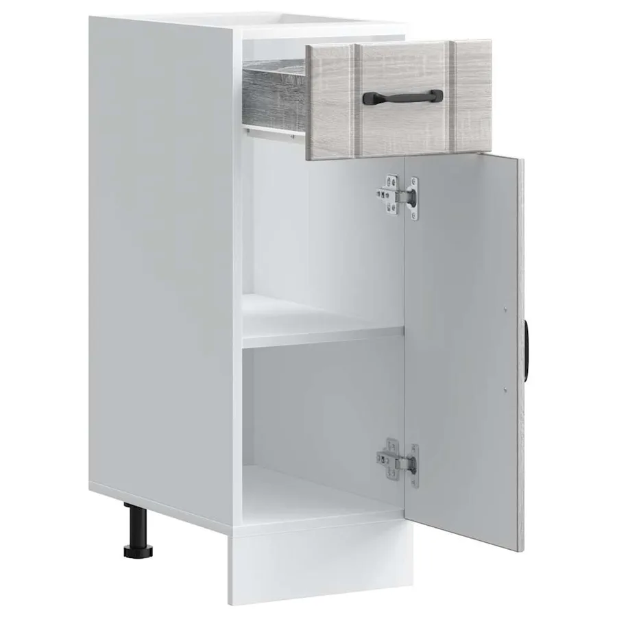 Armoire de cuisine Lucca sonoma gris bois ingénierie - 4