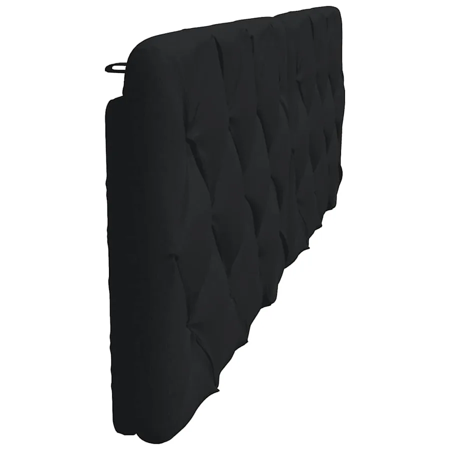 Coussin de tête de lit noir 180 cm tissu - 5