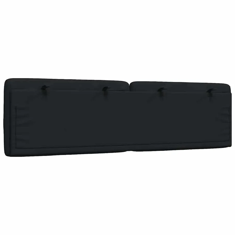 Coussin de tête de lit noir 180 cm tissu - 6