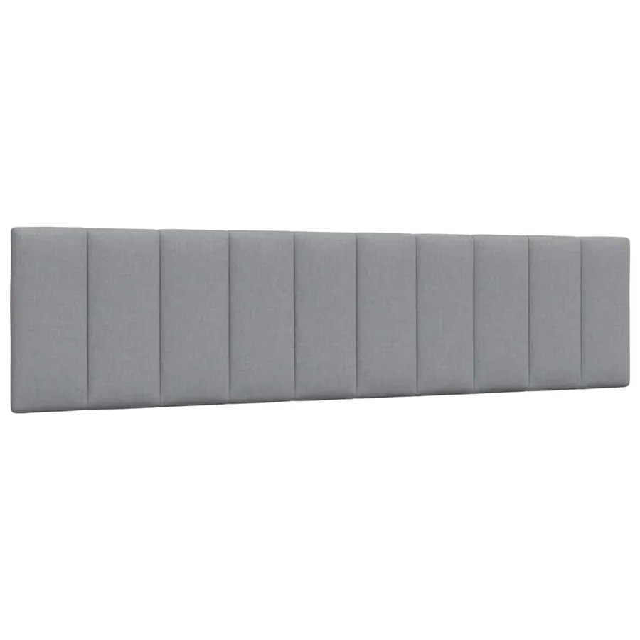 Coussin de tête de lit Hanko gris clair 200 cm tissu