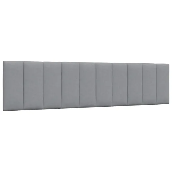 Coussin de tête de lit Hanko gris clair 200 cm tissu