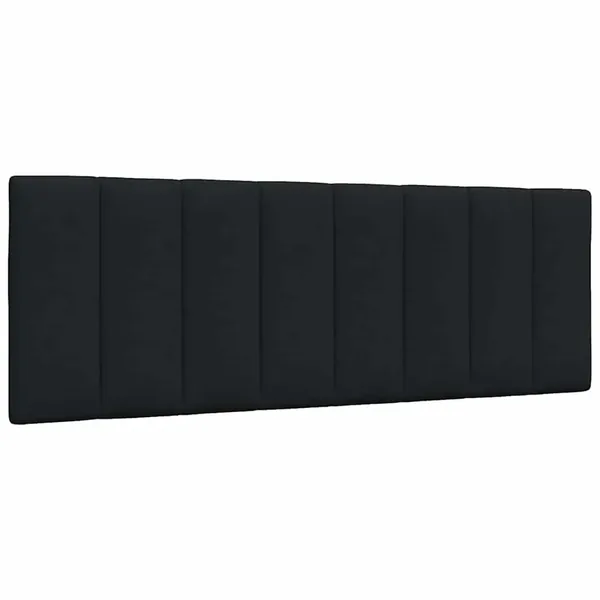 Coussin de tête de lit Hanko noir 140 cm tissu