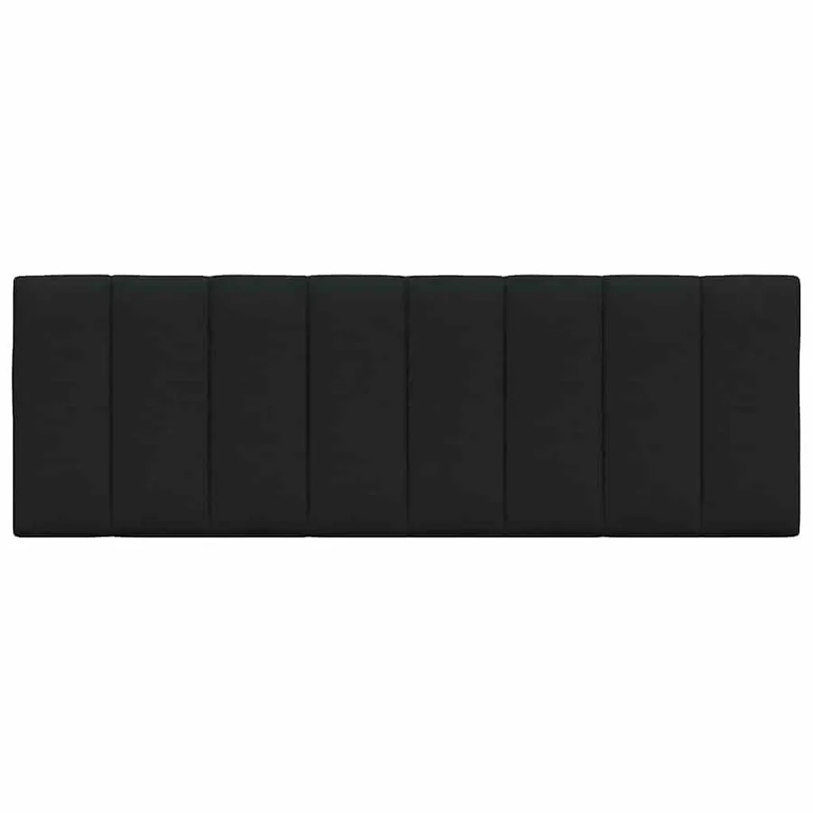 Coussin de tête de lit Hanko noir 140 cm tissu - 4
