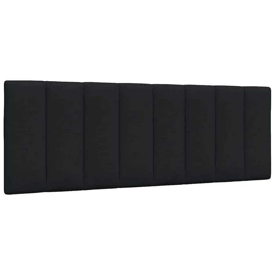 Cadre de lit sans matelas Hanko noir 140x200 cm tissu - 8