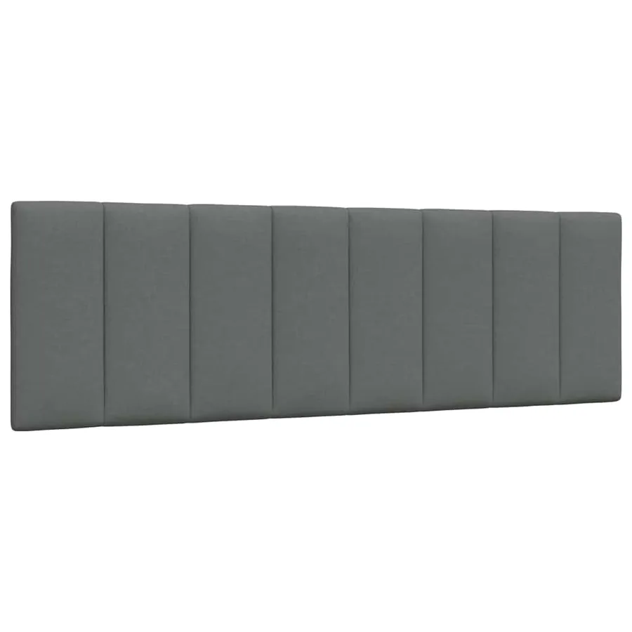 Coussin de tête de lit Hanko gris foncé 160 cm tissu
