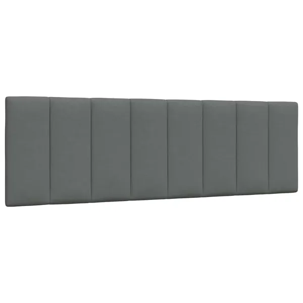 Coussin de tête de lit Hanko gris foncé 160 cm tissu