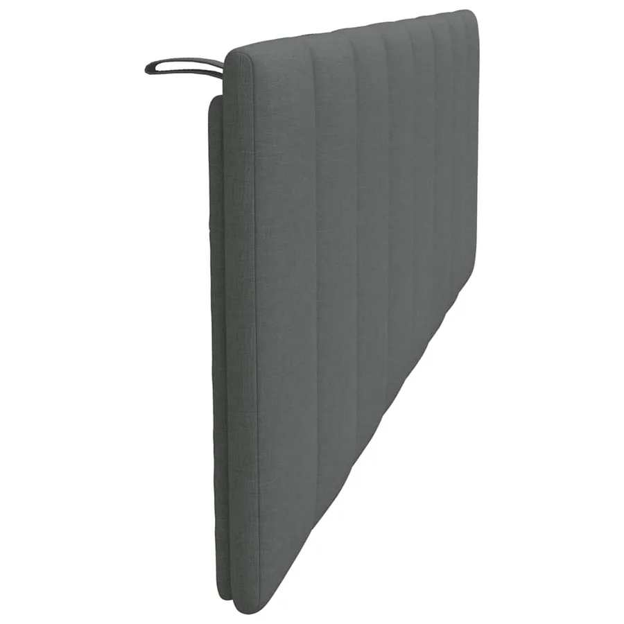 Coussin de tête de lit Hanko gris foncé 160 cm tissu - 5