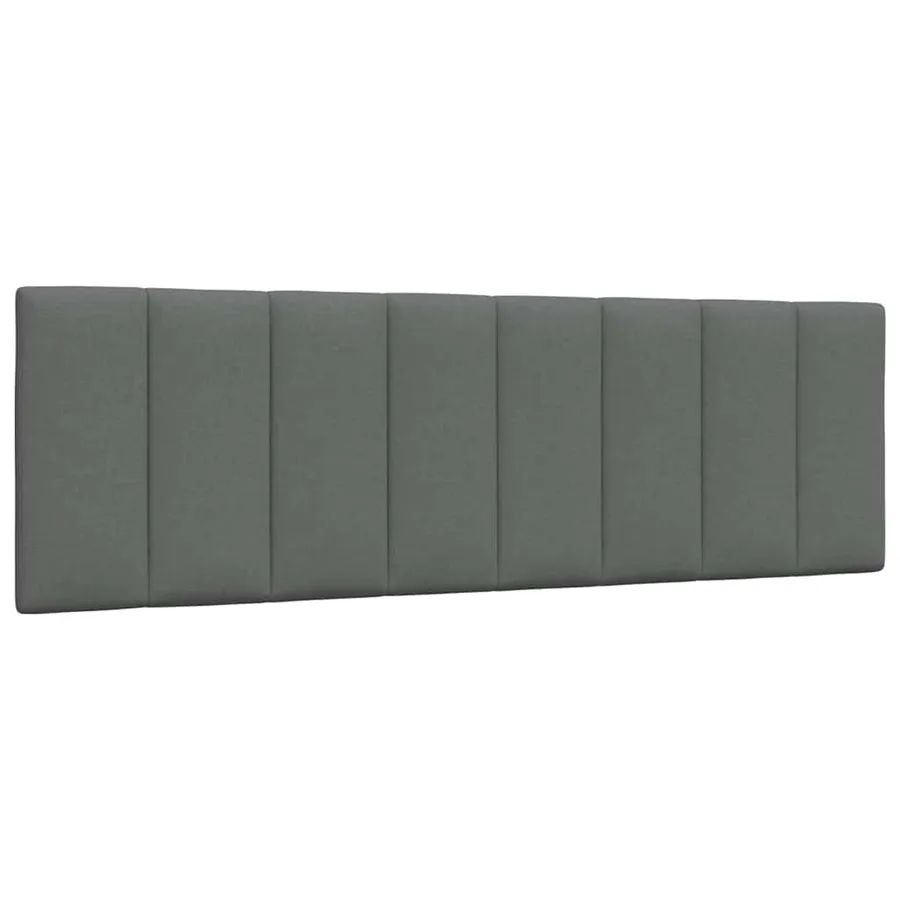 Lit avec matelas Hanko gris foncé 160x200 cm tissu - 9