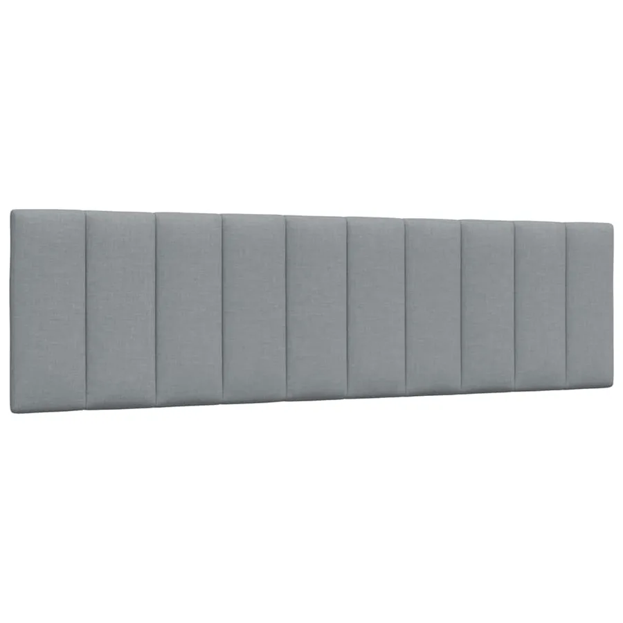 Lit avec matelas Hanko gris clair 180x200 cm tissu - 9