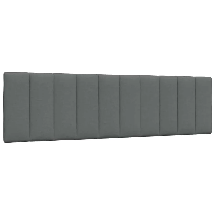 Coussin de tête de lit Hanko gris foncé 180 cm tissu