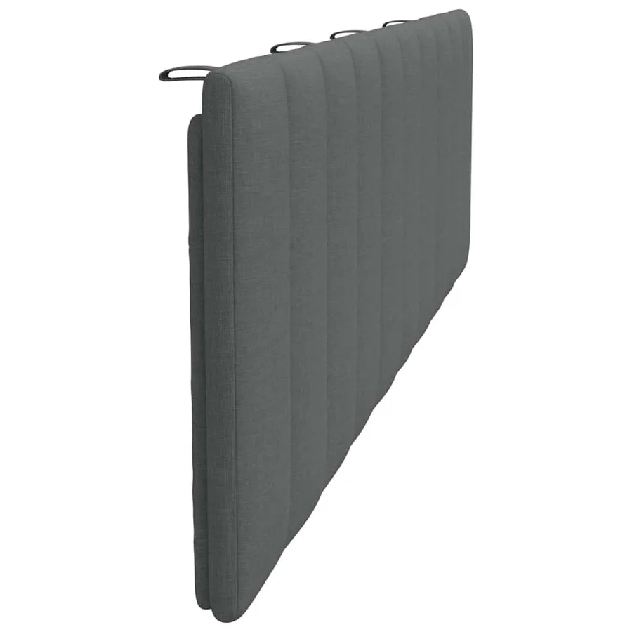 Coussin de tête de lit Hanko gris foncé 180 cm tissu - 5