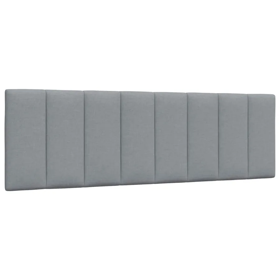 Cadre de lit sans matelas Hanko gris clair 160x200 cm tissu - 8