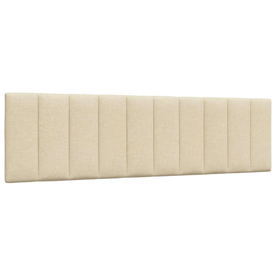 Cadre de lit sans matelas Hanko crème 180x200 cm tissu - 8