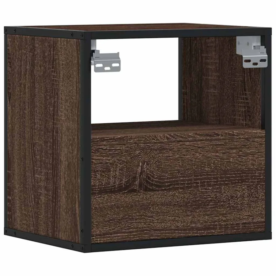 Tables de chevet murales 2 pcs chêne marron 40x31x39,5 cm - 8
