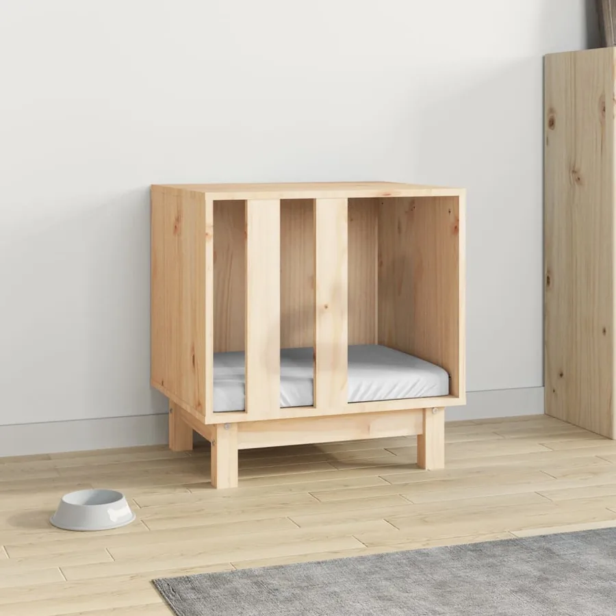 Niche pour chien 50x40x52 cm Bois de pin massif - 3