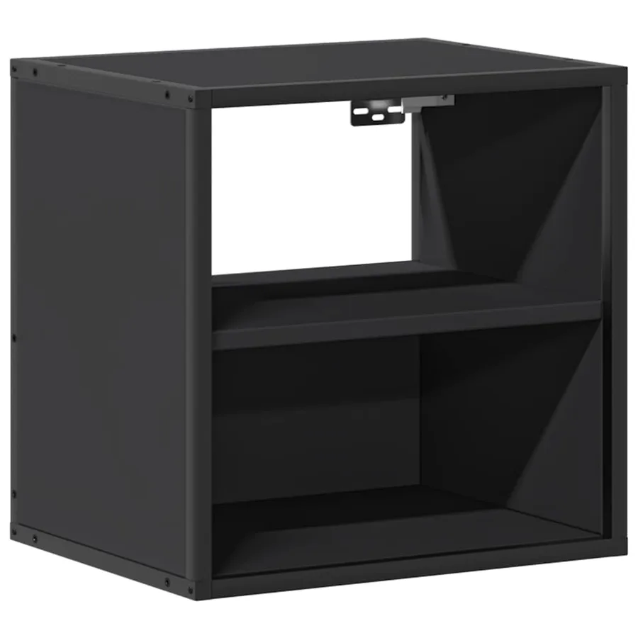 Tables de chevet murales 2 pcs noir 40x31x39,5 cm - 6