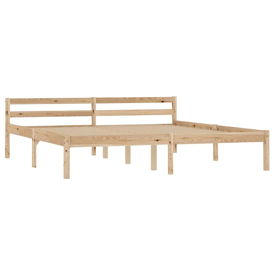 Cadre de lit sans matelas bois massif de pin 160x200 cm - 2