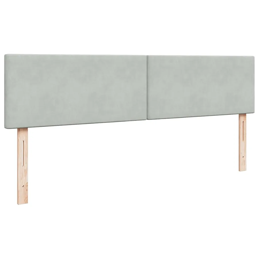 Cadre de lit ottoman avec matelas gris clair 200x200 cm velours - 11
