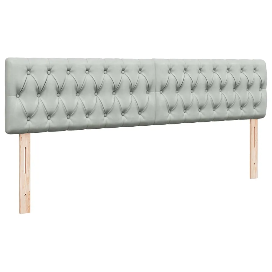 Cadre de lit ottoman avec matelas gris clair 200x200 cm velours - 9