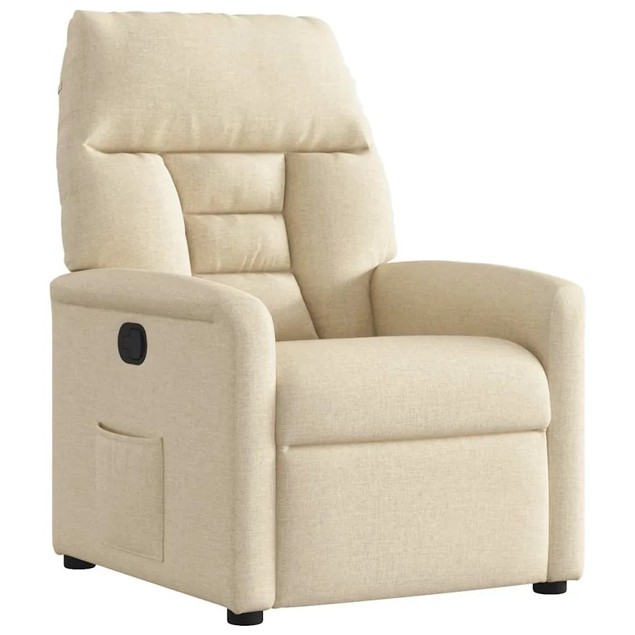 Fauteuil inclinable Crème Tissu