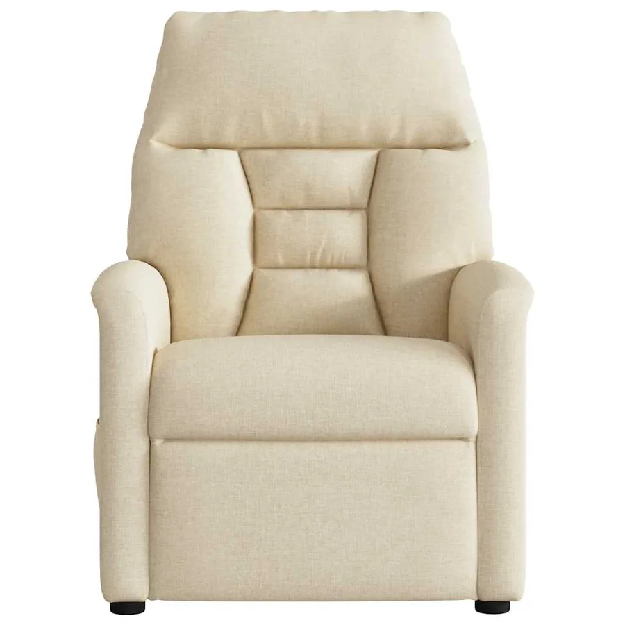 Fauteuil inclinable Crème Tissu - 3