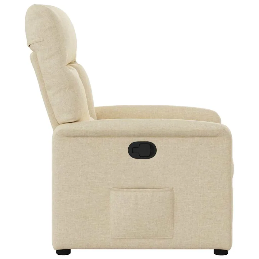 Fauteuil inclinable Crème Tissu - 4